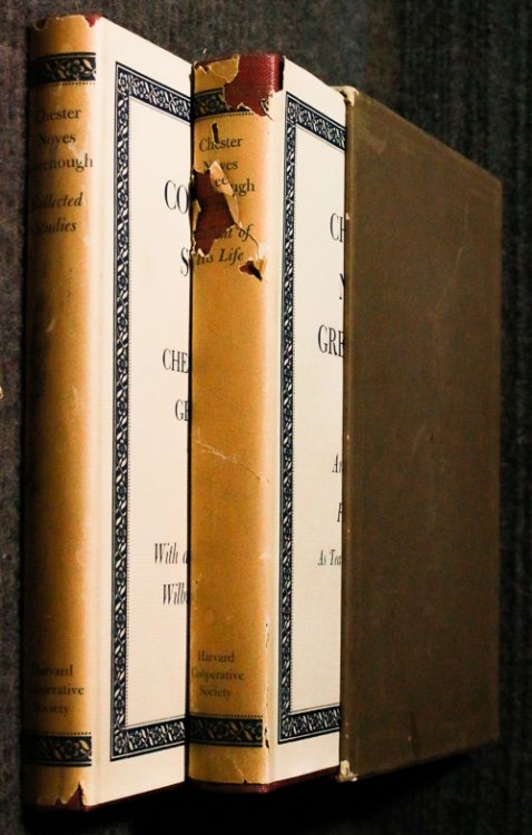 Collected Studies By Chester Noyes Greenough. Chester Noyes Greenough An Account Of His Life As Teacher, Dean, Master & Scholar. Two Volume Boxed Set Signed