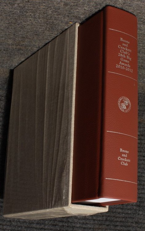 Boone And Crockett Club's 28th Big Game Awards 2010 - 2012 Signed By 21 Officials Leather Slipcase