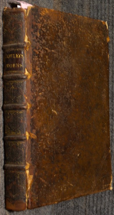 Cowley, Abraham. The Works 1688