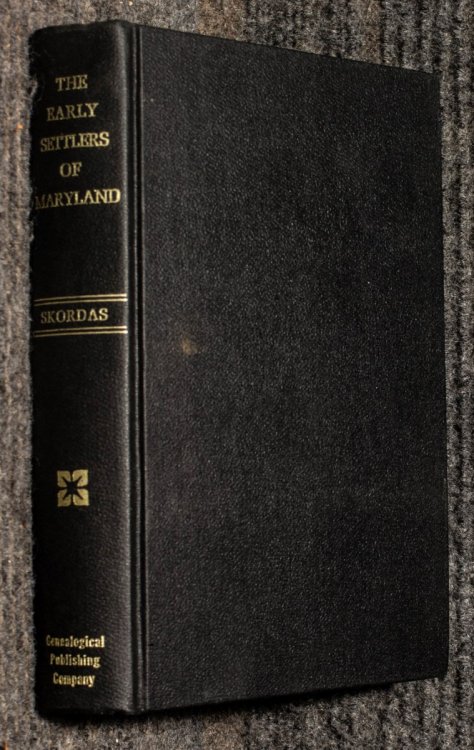 Early Settlers Of Maryland 1968