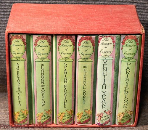 The Memoirs Of Jacques Casanova De Seingalt [ Six Vols Complete In Slipcase W/ Dj's]
