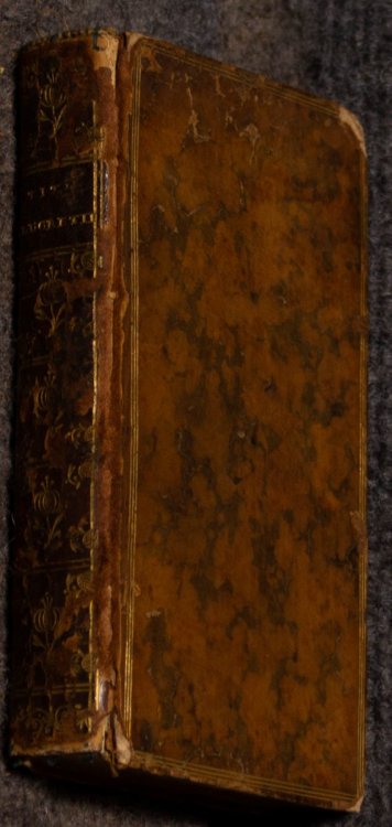 Titi Lucretii Cari De Rerum Natura Libri Sex. Edition De 1744 Reliure Plein Cuir'