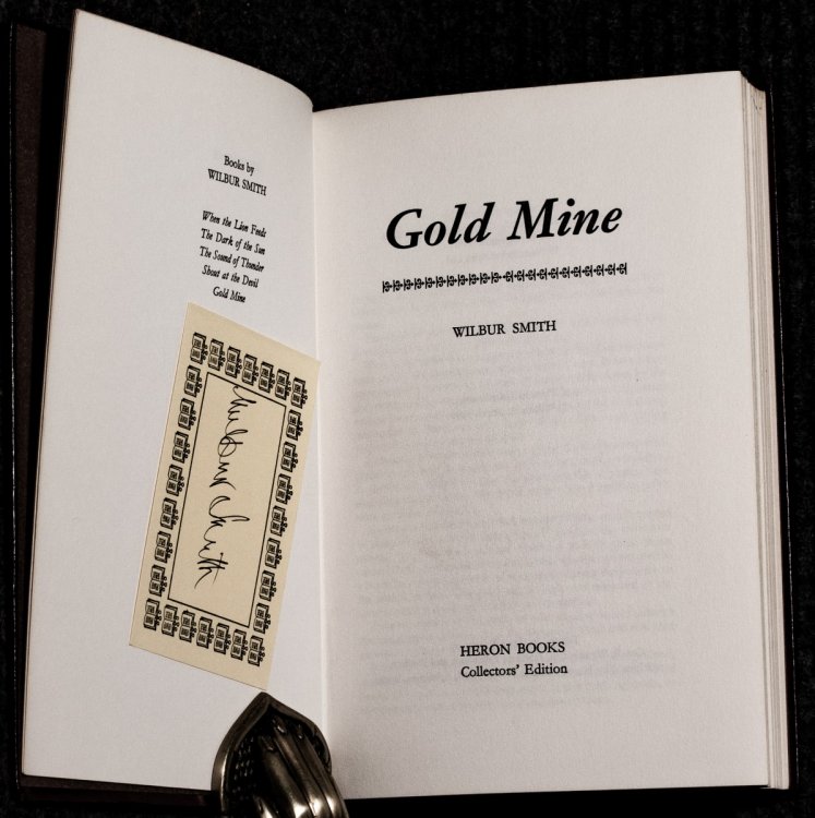 Gold Mine Signed By Author, Heinemann 1970 First Edition