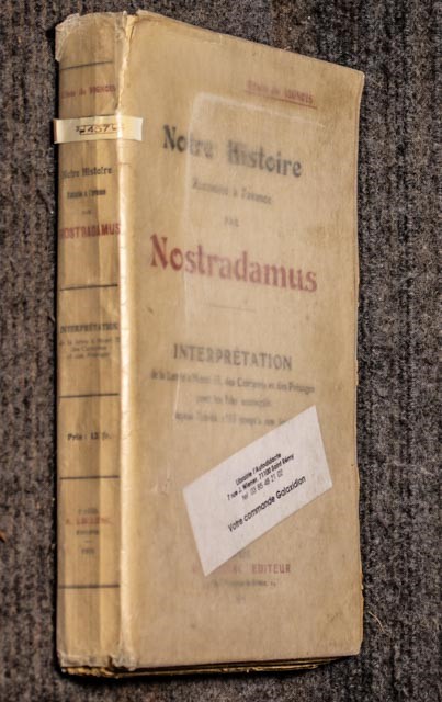 Our History Raconte A Advance By Nostradamus. 1910