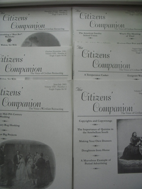 The Citizen's Companion ; The Voice of Civilian Reenacting (Volume VIII -- Full Run, Six issues)