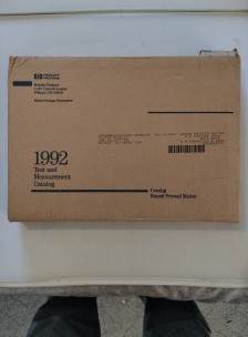 Hewlett Packard 1992 Test and Measurement Catalog; New in Original Box