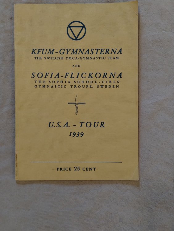 Kfum-Gymnasterna The Swedish YMCA Gymnastic Team and Sofia-Flickorna The Sophia School Girls Gymnastic Troupe USA Tour 1939