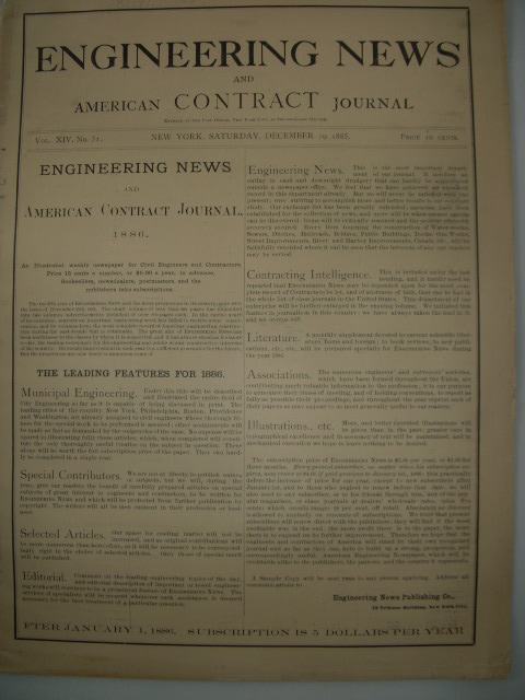 Engineering News and American Contract Journal Vol. XVII April 23, 1887