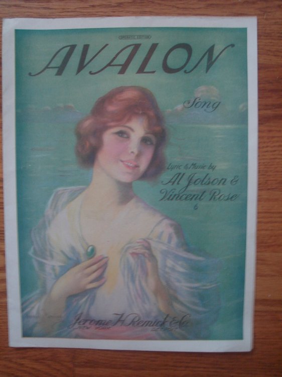 Avalon Fox Trot Song (Sheet Music Frederick Manning Art)