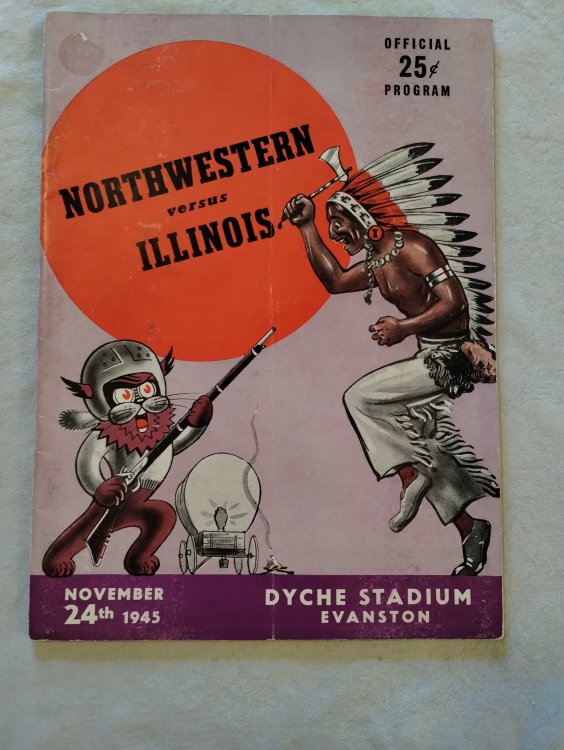 Northwestern Versus Illinois Dyche Stadium, Evanston, Illinois November 24, 1945 Official Football Program
