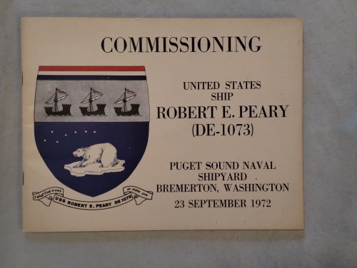 Commissioning United States Ship Robert E. Peary (DE-1073)