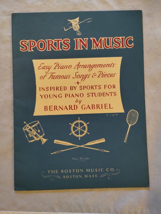 Sports in Music; Easy Piano Arrangements of Famous Songs & Pieces