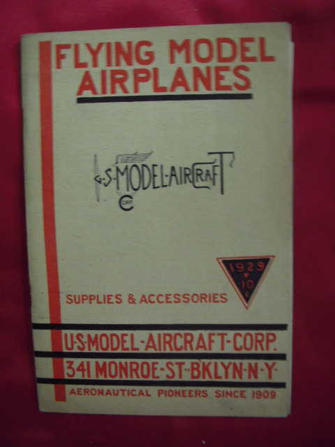 U.S. Model Aircraft Corporation Catalog Flying Model Airplanes Supplies & Accessories 1928