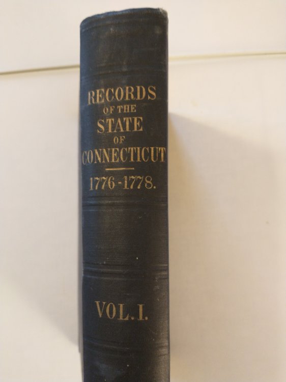 The Public Records of the State of Connecticut From October, 1776 to February, 1778 Inclusive Volume I