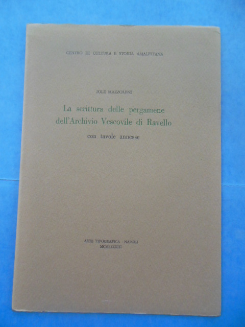 La scittura delle pergamene dell' Archivo Vescovile di Revello (Vesuvius)