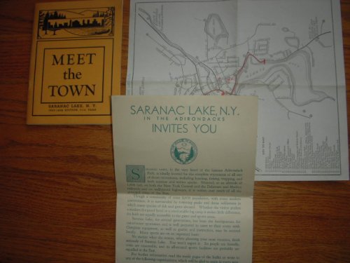 Meet the Town Saranac Lake N.Y (Map & Town Newsletter Laid-in 1937-38)