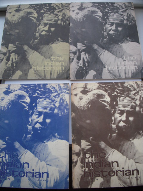 The Indian Historian Magazine Full Run 4 Issues, 1971