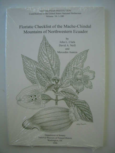 Image for Contributions of the United States National Herbarium Volume 54:1-180; Floristic Checklist of the Mache-Chindul Mountains of Northwestern Ecuador Contributions of the United States National Herbarium Volume 54:1-180; Floristic Checklist of the Mache-Chindul Mountains of Northwestern Ecuador