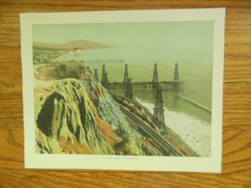 Oil Wells Near Santa Barbara Color Print (1943)