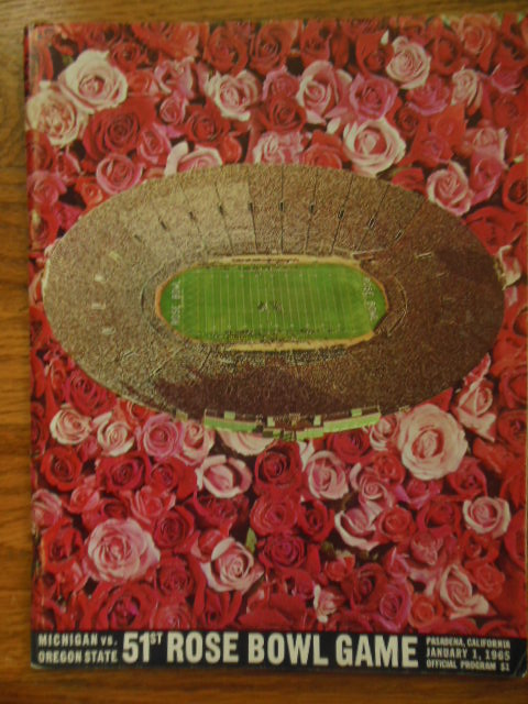 51st Rose Bowl Game, Official Program, Michigan Vs. Oregon State (1965)