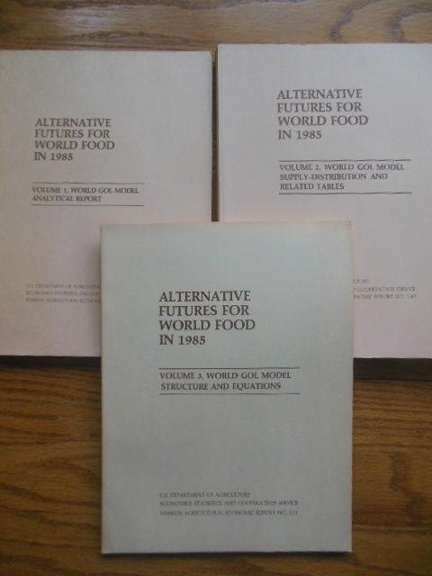 Alternative Futures for World Food 1985 (three volume set(