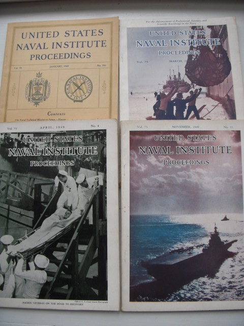 United States Naval Institute Proceedings 1949 (Four Issues, Jan. March, April, Nov.)
