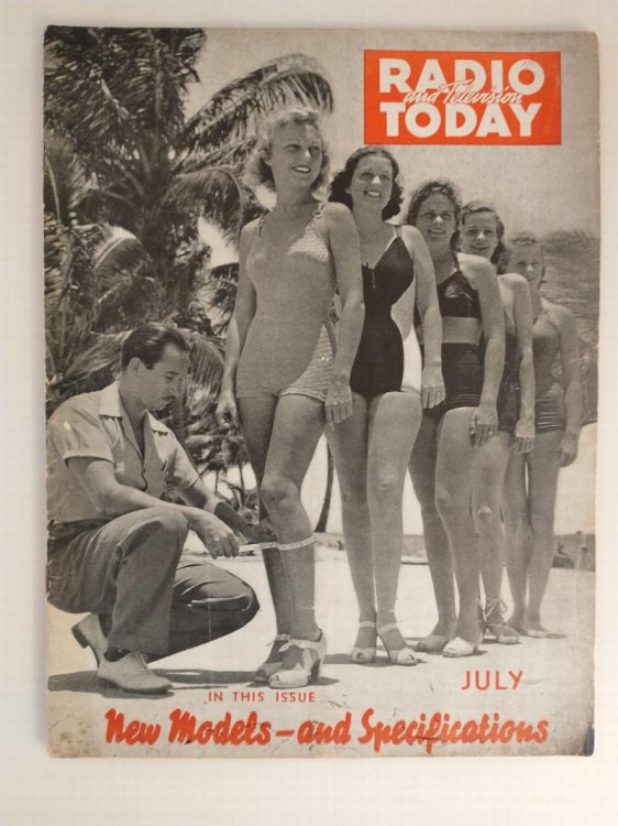 RADIO AND TELEVISION TODAY [ MAGAZINE ISSUE FOR JULY 1939 ]