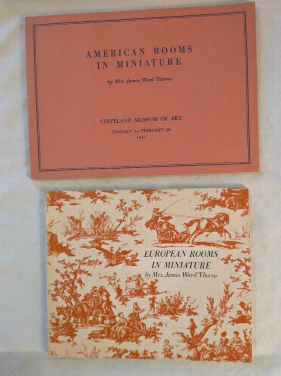 AMERICAN ROOMS IN MINIATURE EUROPEAN ROOMS IN MINIATURE [ 2 BOOKS ]