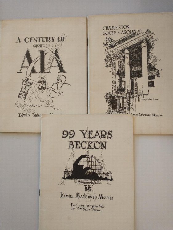 A CENTURY OF A.I.A. . CHARLESTON SOUTH CAROLINA . 99 YEARS BECKON [ 3 BOOKLETS ]