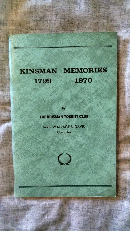 KINSMAN MEMORIES 1799 - 1970