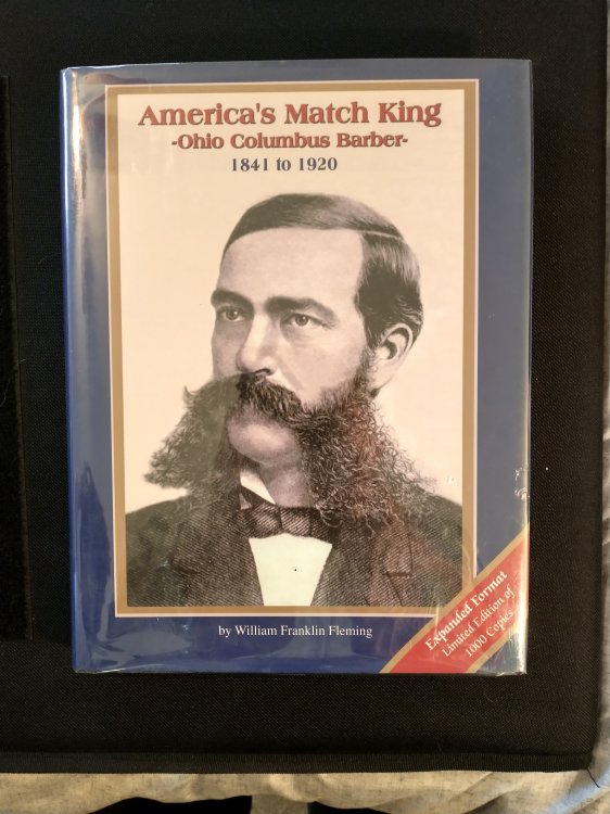 AMERICA'S MATCH KING OHJIO COLUMBUS BARBER 1841 TO 1920