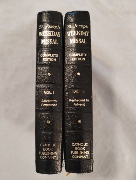 ST. JOSEPH WEEKDAY MISSAL VOL 1 & 2