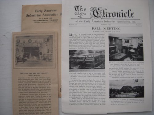 The Chronicle of the Early American Industries Association Volume XV Number 3 ( In Orginal Envelope with 2 inserts)