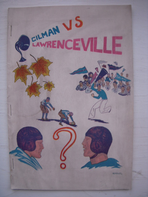 Official Lawrenceville School Program of the Gilman-Lawrenceville Football Game October 31, 1925