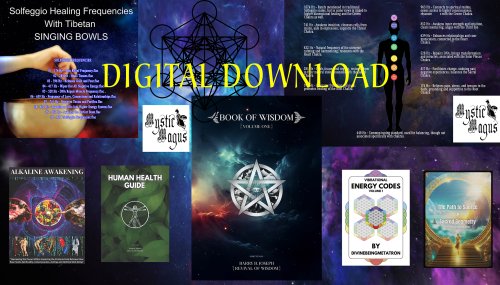 Book of Wisdom 7 Book Bundle Harry Joseph w/ Metatrons Cube and Solfeggio Frequencies Binaural Beats