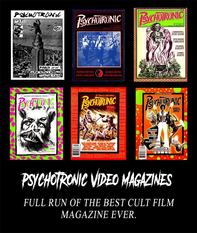 Psychotronic Video Magazines. Full Run of the Best Cult Film Magazine Ever. By Michael Weldon. In PDF and CBR