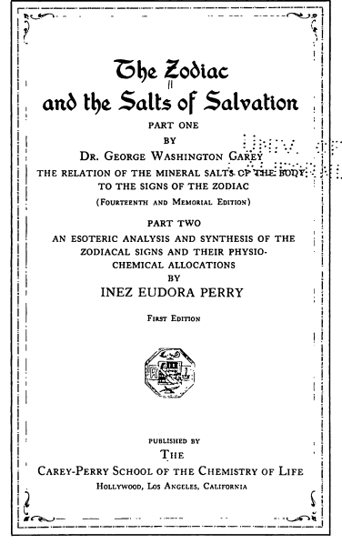 George W. Carey: 8 Books on CD: Biochemic System Of Medicine, God Man; The Word Made Flesh, AntiChrist, Chemistry Of Human Life, Tree Of Life, Wonders Of The Human Body, Zodiac And The Salts Of Salvation, Transmutation