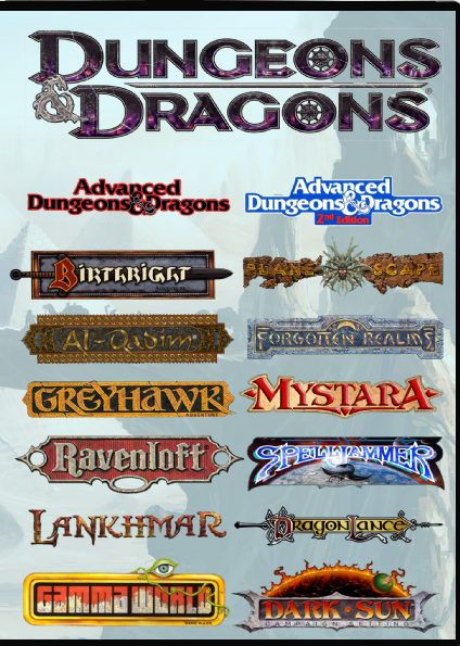 TSR Dungeons and Dragons Complete Old School Books. Original edition, with AD&D 1 & 2E Volume 1 on USB