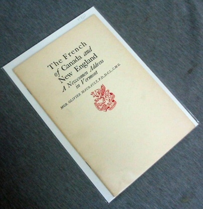 The French of Canada and New England - A Newcomen Address in Vermont