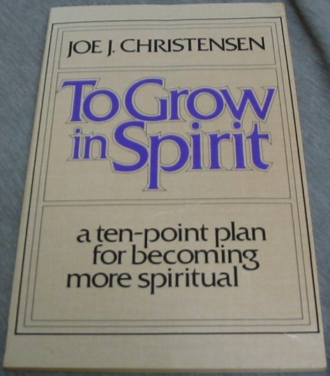 TO GROW IN SPIRIT