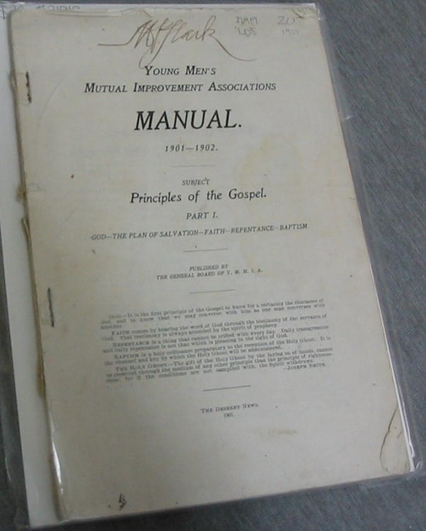 Young Mens Mutual Improvement Associations Manual