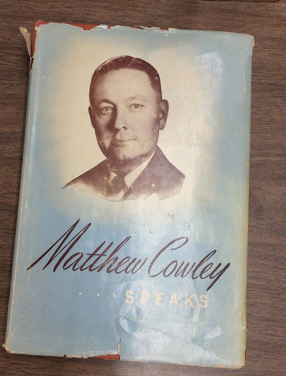 MATTHEW COWLEY SPEAKS - Discourses of Elder Matthew Cowley of the Quorum of Twelve of the Church of Jesus Christ of LATTER-DAY Saints