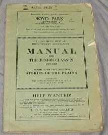 YOUNG MEN'S MUTUAL IMPROVEMENT ASSOCIATIONS MANUAL FOR THE JUNIOR CLASSES 1927-28 : Stories of the Plains