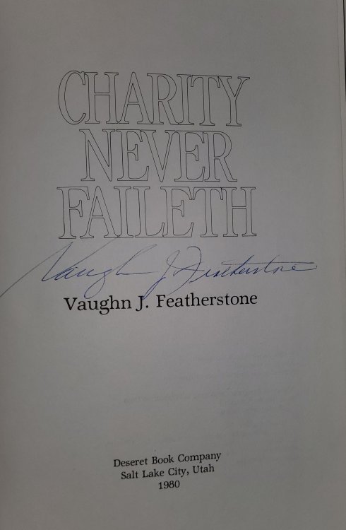 Charity Never Faileth
