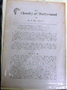 THE CHASTITY OF MOTHERHOOD