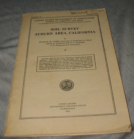 Soil Survey Auburn Area, California
