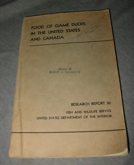 Food of Game Ducks in the United States and Canada - Research Report 30