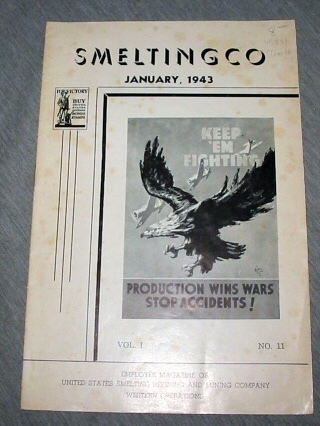 Employee Magazine of United States Smelting Refining and Mining Company Western Operations - Keep 'em Fighting
