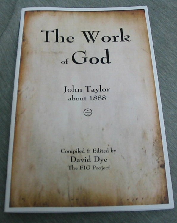 The Work of God - John Taylor, about 1888