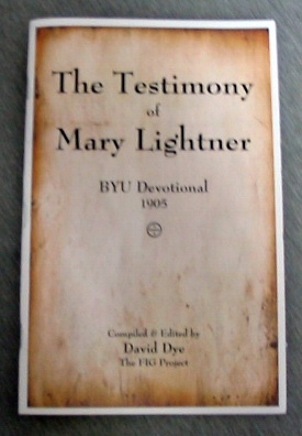 The Testimony of Mary Lightner - BYU Devotional 1905